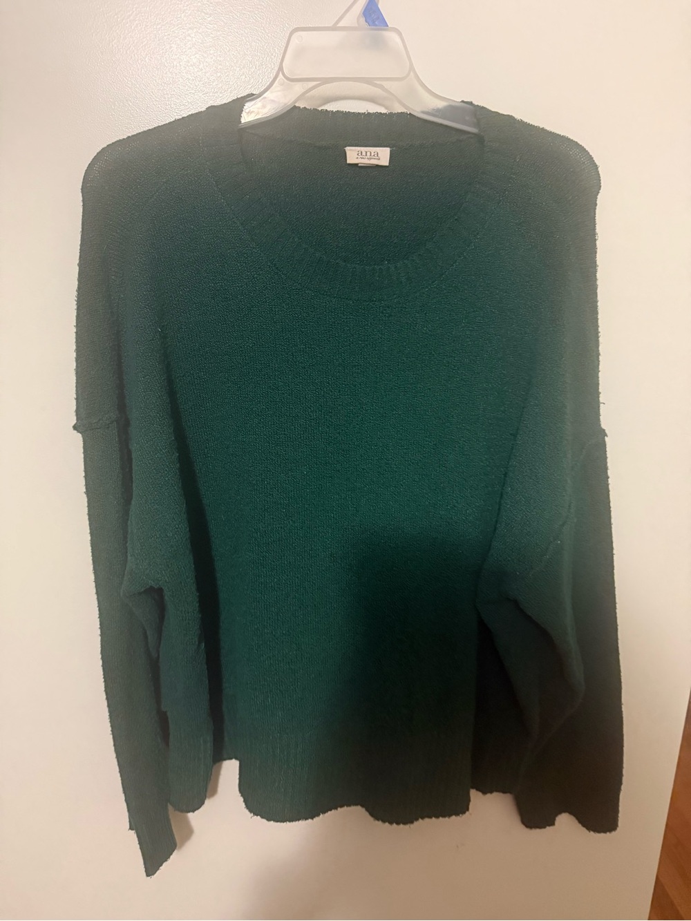 a.n.a Forest Green Crewneck Sweater